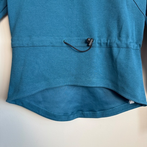 Gymshark Women's Long Sleeve Athletic Pullover Hoodie Teal XS Activewear Running - Picture 4 of 14